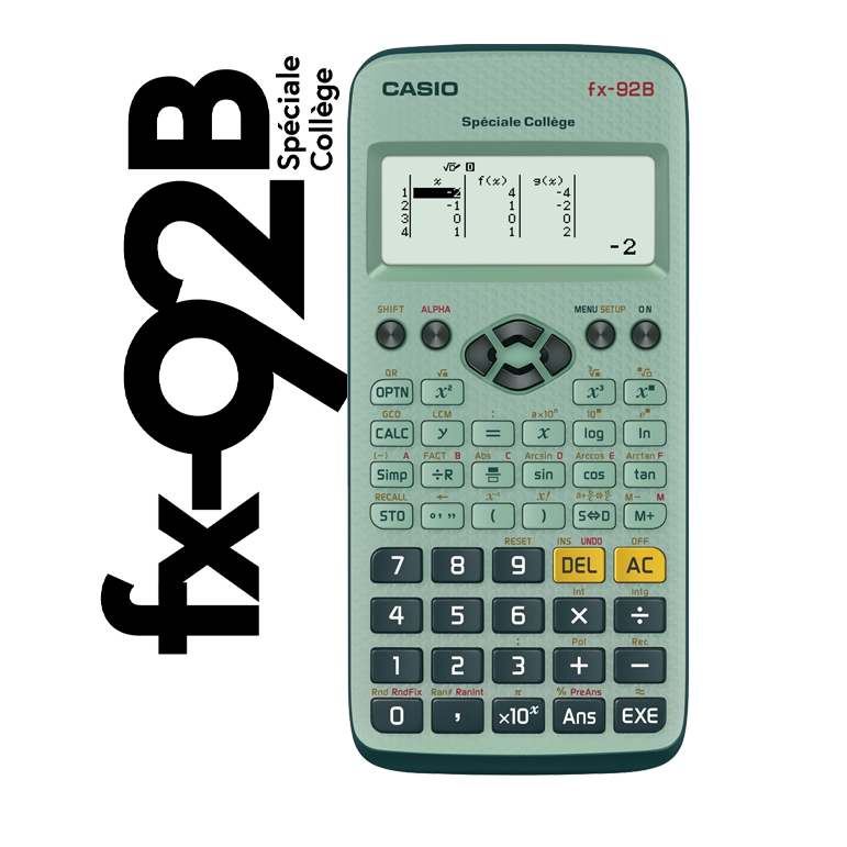 Calculatrice scientifique fx-92B Spéciale Collège et son émulateur (licence individuelle – version